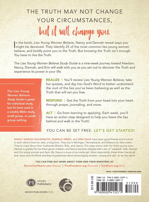 Back cover_LIES YOUNG WOMEN BELIEVE STUDY GUIDE