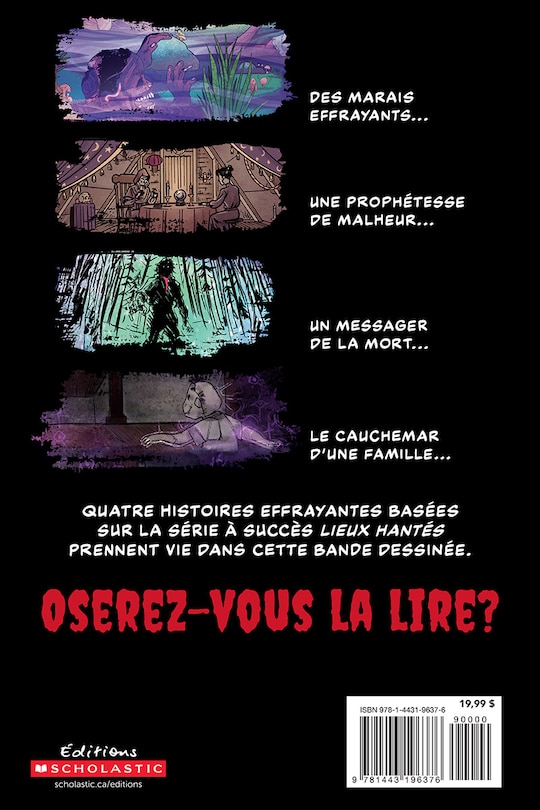 Back cover_Lieux hantés : La bande dessinée : N˚  2 : Quatre histoires effrayantes