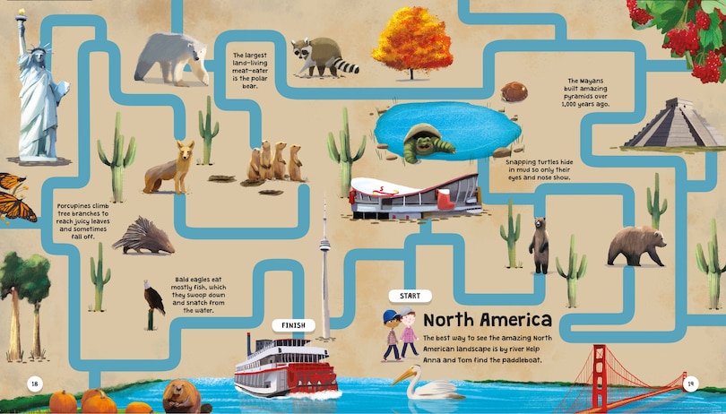 Sample content_Lift-the-flap: Around The World Mazes