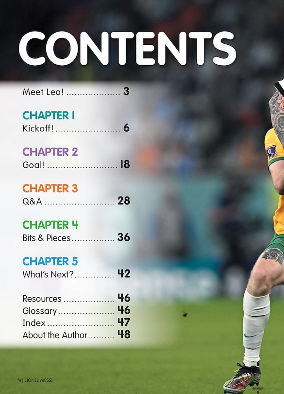 Table of contents_Lionel Messi (Revised Edition)
