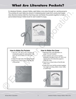 Sample content_Literature Pockets: Aesop's Fables, Grade 2 - 3 Teacher Resource