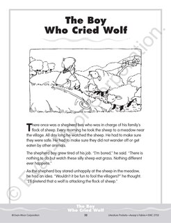 Sample content 4_Literature Pockets: Aesop's Fables, Grade 2 - 3 Teacher Resource