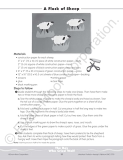 Sample content 5_Literature Pockets: Aesop's Fables, Grade 2 - 3 Teacher Resource