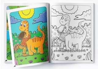 Aper&ccedil;u du contenu 2_Little Dinosaur Copy Coloring Book For Kids