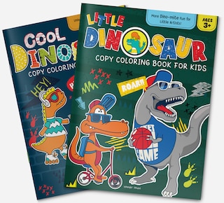 Aper&ccedil;u du contenu 3_Little Dinosaur Copy Coloring Book For Kids