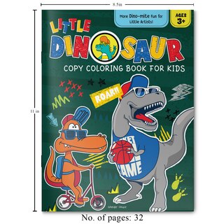 Aper&ccedil;u du contenu 4_Little Dinosaur Copy Coloring Book For Kids