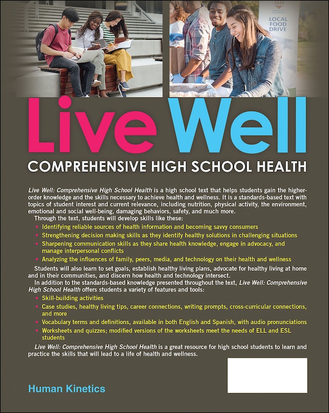 Back cover_Live Well Comprehensive High School Health