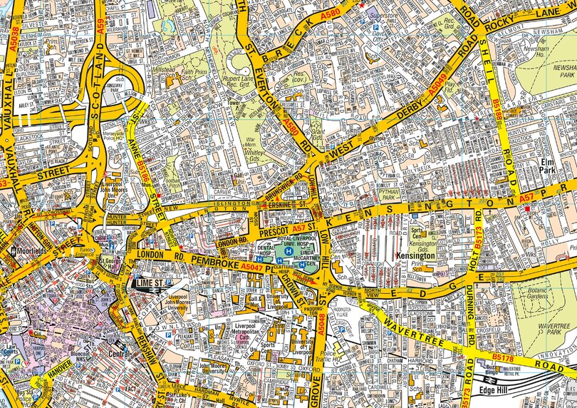 Sample content 3_Liverpool A-Z Pocket Street Map