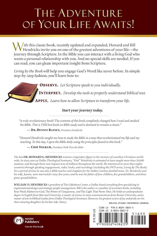 Back cover_Living By The Book