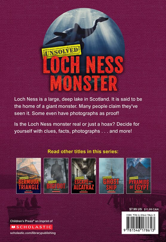 Back cover_Loch Ness Monster (Unsolved)