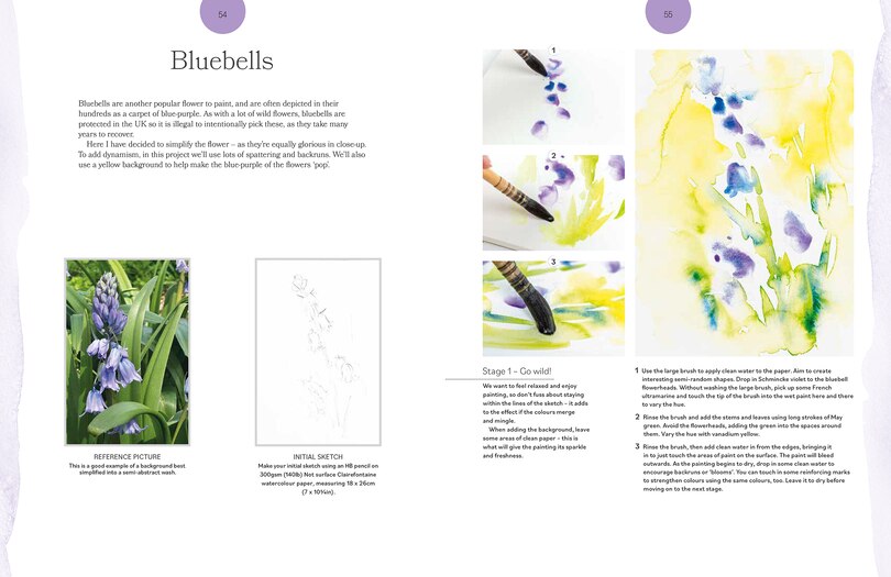 Sample content 3_Loose and Lively Flowers in Watercolour, Inks & Mixed Media