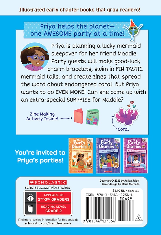 Back cover_Lucky Mermaid Sleepover: A Branches Book (the Party Diaries #5)