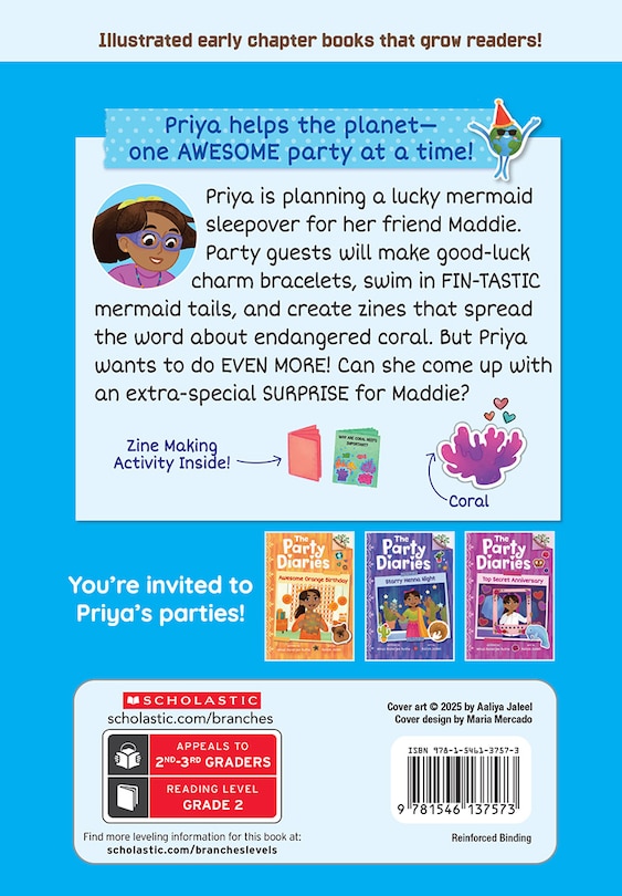 Back cover_Lucky Mermaid Sleepover: A Branches Book (The Party Diaries #5)