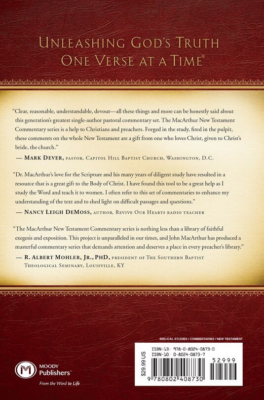 Back cover_Luke 11-17 Macarthur New Testament Commentary