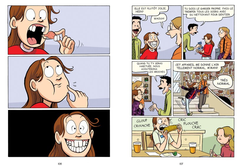 Aper&ccedil;u du contenu_M&eacute;ga coffret Raina : Souris!, S&oelig;urs, Drame, Fant&ocirc;mes, Courage