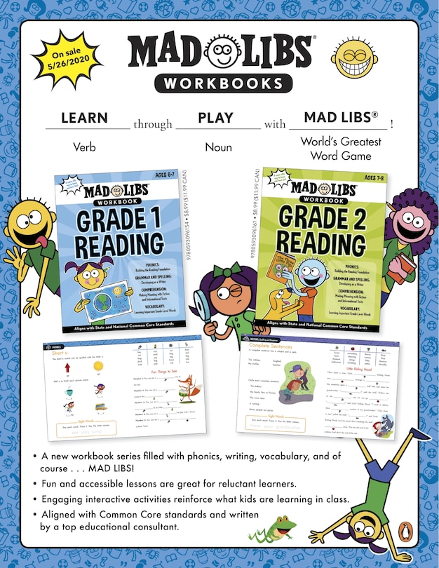 Sample content 4_Mad Libs Workbook: Grade 1 Reading