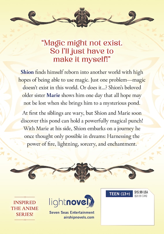 Back cover_Magic Maker: How to Create Magic in Another World (Light Novel) Vol. 1