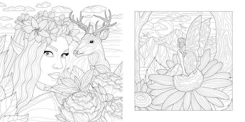 Sample content_Magical Nature Coloring Book
