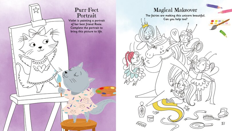 Sample content 2_Magical Unicorn Coloring Activity Book