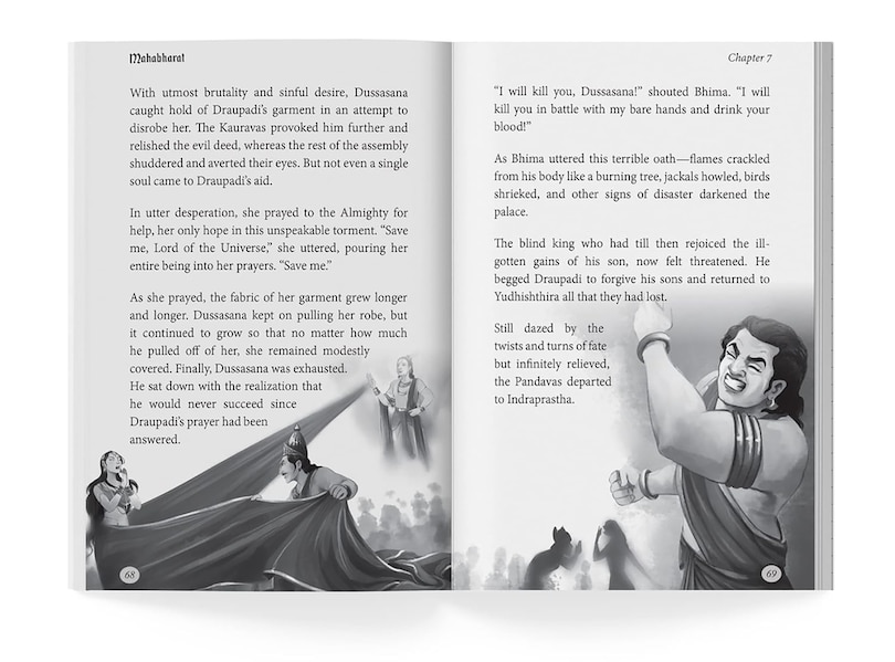 Aper&ccedil;u du contenu_Mahabharata - Illustrated Book For Children (Paperback Edition)