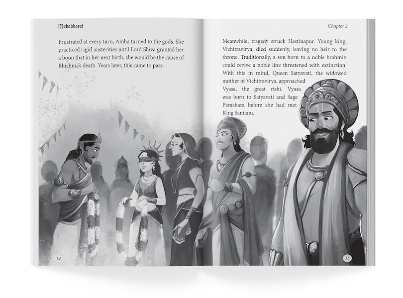 Aper&ccedil;u du contenu 2_Mahabharata - Illustrated Book For Children (Paperback Edition)