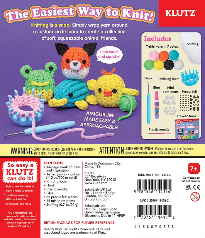 Back cover_Make Your Own Loom Animals