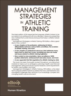 Back cover_Management Strategies In Athletic Training