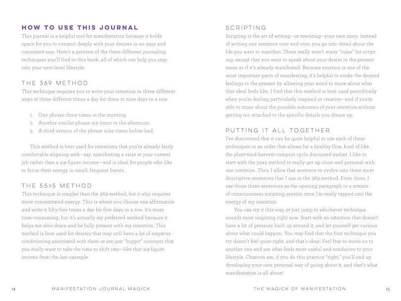 Sample content 4_Manifestation Journal Magick