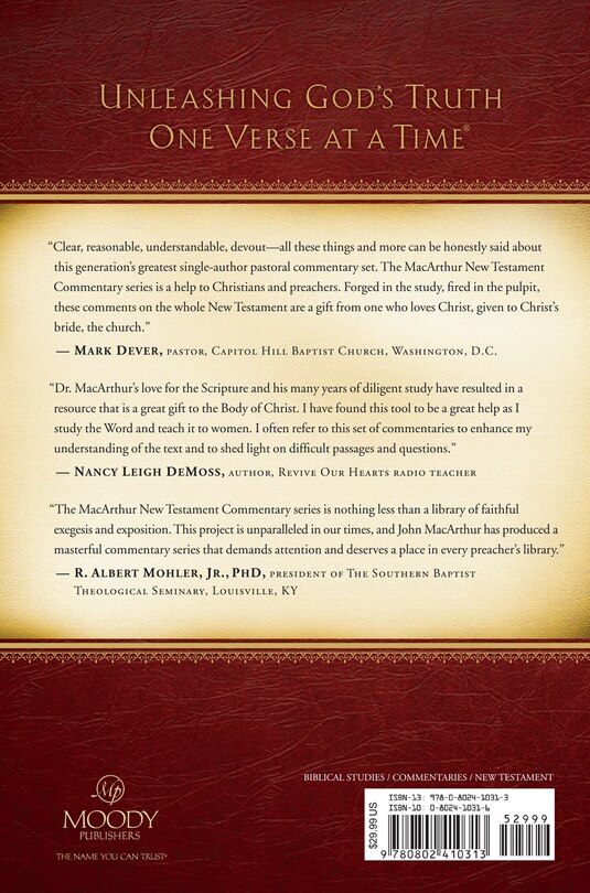 Back cover_Mark 9-16 MacArthur New Testament Commentary