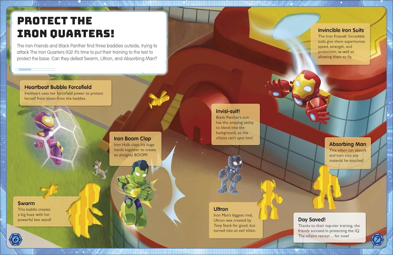 Aperçu du contenu_Marvel Iron Man and his Awesome Friends Ultimate Sticker Book