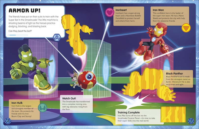 Aperçu du contenu 2_Marvel Iron Man and his Awesome Friends Ultimate Sticker Book