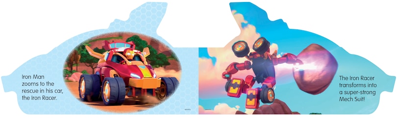 Aper&ccedil;u du contenu_Marvel Iron Man and his Awesome Friends Iron Racer