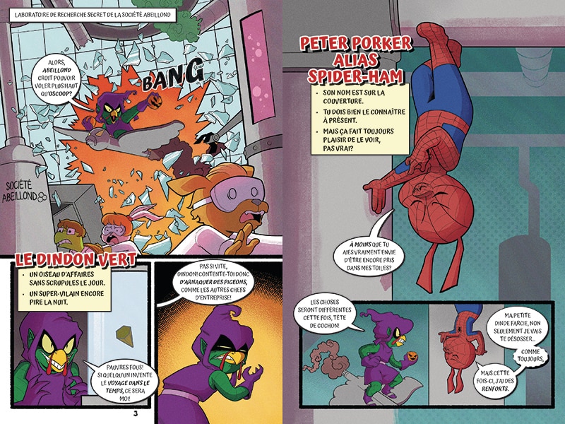 Sample content_Marvel : Spider-Ham la bande dessinée : N° 3 - Un voyage temporel