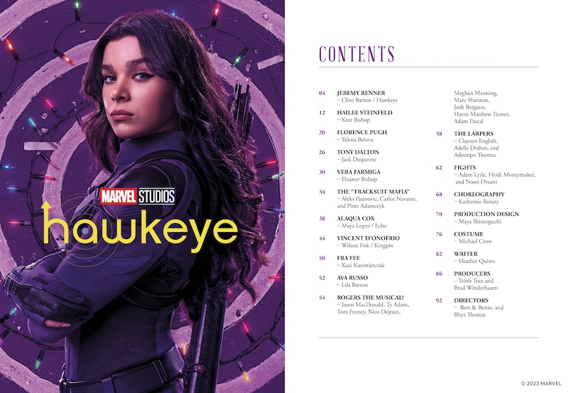 Aperçu du contenu_Marvel Studios' Hawkeye The Official Collector Special Book