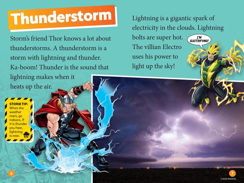 Sample content 3_Marvel's Storm: Disaster Alert! (National Geographic Kids Readers, Level 1)