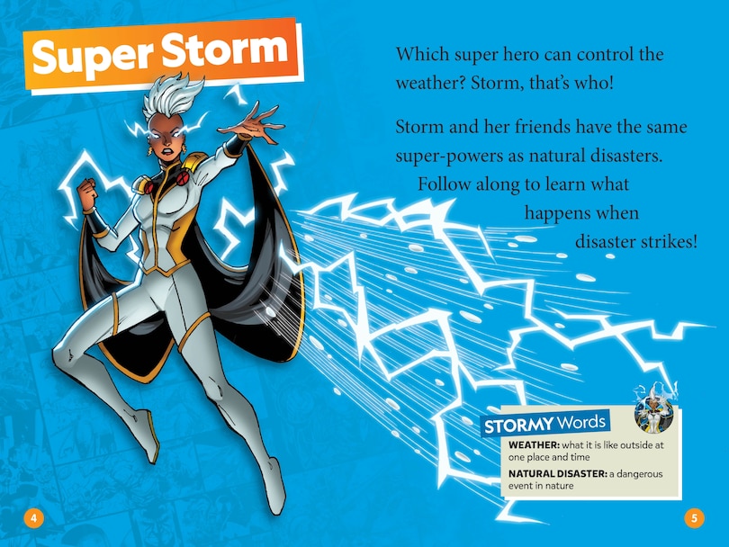 Sample content_Marvel's Storm: Disaster Alert! (National Geographic Kids Readers, Level 1)