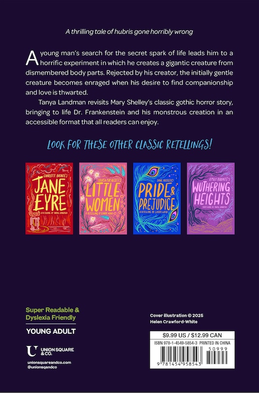Back cover_Mary Shelley's Frankenstein