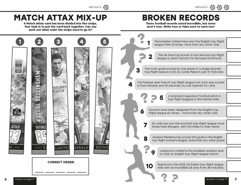 Aperçu du contenu 2_Match Attax Extra Time Teasers (Pocket Puzzles)