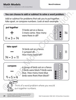 Sample content 2_Math Fundamentals, Grade 1 Teacher Resource