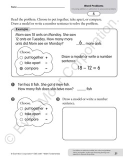 Sample content 3_Math Fundamentals, Grade 1 Teacher Resource