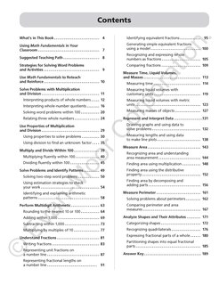 Sample content_Math Fundamentals, Grade 3 Teacher Resource