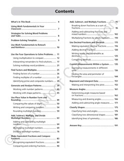 Sample content_Math Fundamentals, Grade 4 Teacher Resource