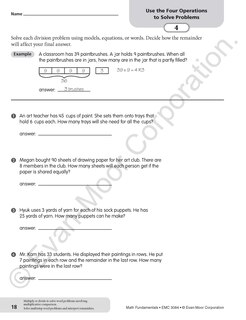 Sample content 3_Math Fundamentals, Grade 4 Teacher Resource