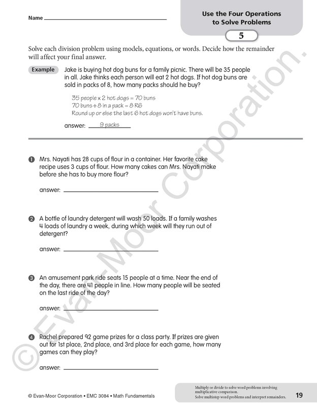 Sample content 4_Math Fundamentals, Grade 4 Teacher Resource