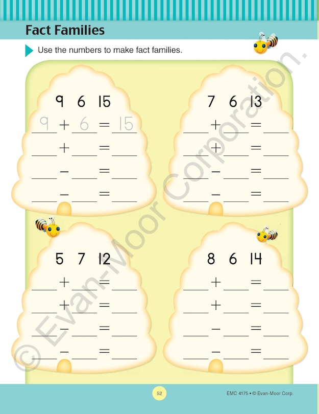 Sample content 2_Math Skills, Grade 1 Workbook