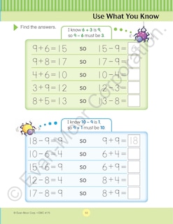 Sample content 3_Math Skills, Grade 1 Workbook
