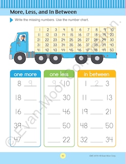 Sample content 4_Math Skills, Grade 1 Workbook