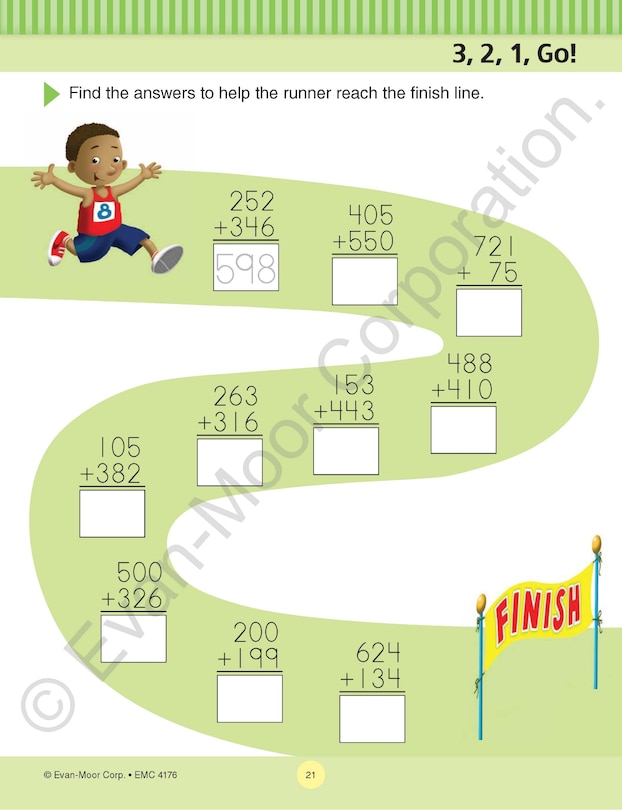 Aperçu du contenu_Math Skills, Grade 2 Workbook