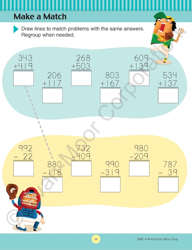 Aperçu du contenu 2_Math Skills, Grade 2 Workbook