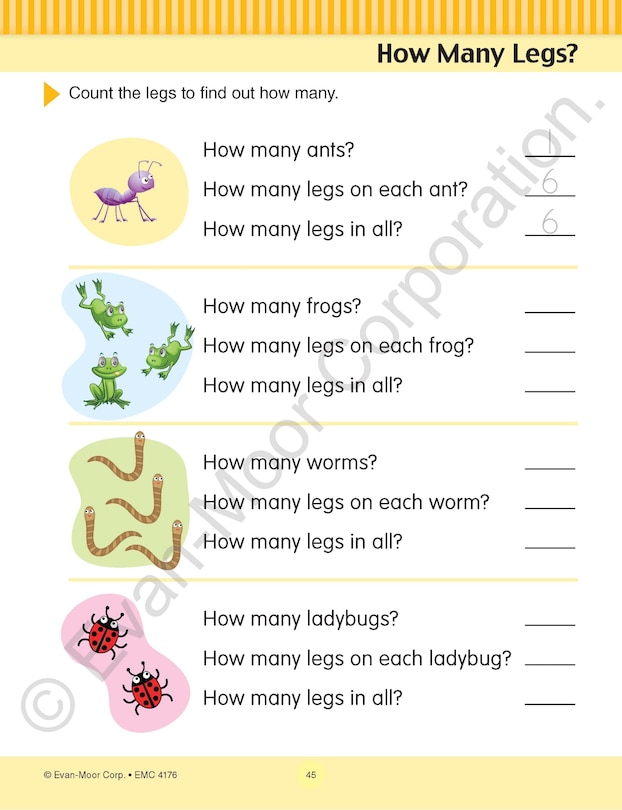 Aperçu du contenu 5_Math Skills, Grade 2 Workbook